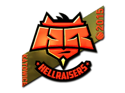 Sticker | HellRaisers (Gold) | Katowice 2015 image