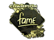 Sticker | fame (Gold, Champion) | Rio 2022 image