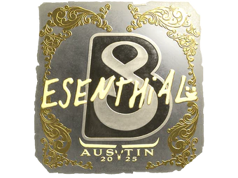 Sticker | esenthial (Gold) | Austin 2025 image