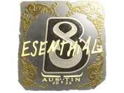 Sticker | esenthial (Gold) | Austin 2025 image
