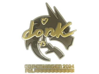 Sticker | donk (Gold) | Copenhagen 2024 image