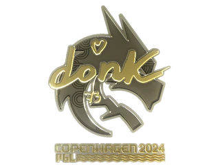 Sticker | donk (Gold) | Copenhagen 2024