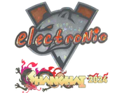 Sticker | electronic (Glitter) | Shanghai 2024 image