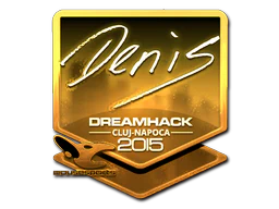 Sticker | denis (Gold) | Cluj-Napoca 2015 image