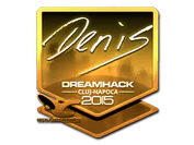 Sticker | denis (Gold) | Cluj-Napoca 2015 image