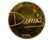 Sticker | dennis (Gold) | Katowice 2019 image