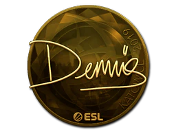 Sticker | dennis (Gold) | Katowice 2019 image