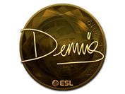 Sticker | dennis (Gold) | Katowice 2019 image