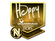 Sticker | Happy (Gold) | Cluj-Napoca 2015 image