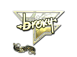 Sticker | broky (Gold) | Paris 2023 image