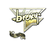Sticker | broky (Gold) | Paris 2023 image