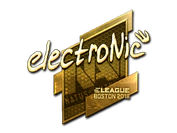 Sticker | electronic (Gold) | Boston 2018 image