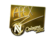 Sticker | apEX (Gold) | Cologne 2015 image