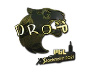 Sticker | drop (Gold) | Stockholm 2021 image