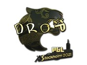 Sticker | drop (Gold) | Stockholm 2021 image