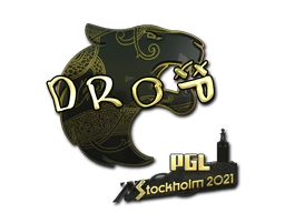 Sticker | drop (Gold) | Stockholm 2021 image
