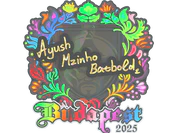 Sticker | mzinho (Holo) | Budapest 2025 image