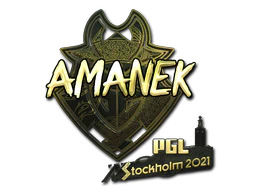 Sticker | AMANEK (Gold) | Stockholm 2021 image