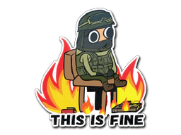 Sticker | This Is Fine (CT) image