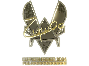 Sticker | ZywOo (Gold) | Copenhagen 2024 image