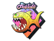 Sticker | Yellow Jaggyfish image