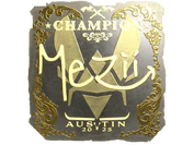Sticker | mezii (Gold, Champion) | Austin 2025 image