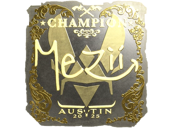 Sticker | mezii (Gold, Champion) | Austin 2025 image