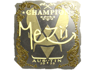 Sticker | mezii (Gold, Champion) | Austin 2025