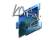 Sticker | k0nfig (Foil) | Boston 2018 image