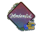 Sticker | w0nderful (Glitter) | Rio 2022 image