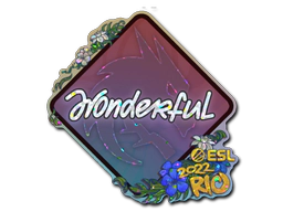 Sticker | w0nderful (Glitter) | Rio 2022 image