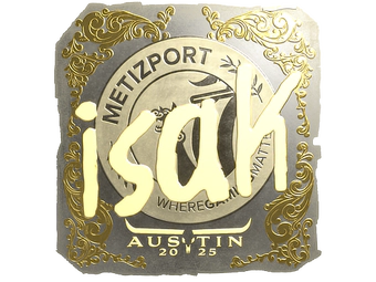 Sticker | isak (Gold) | Austin 2025 image