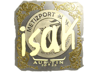 Sticker | isak (Gold) | Austin 2025