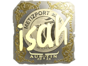 Sticker | isak (Gold) | Austin 2025 image
