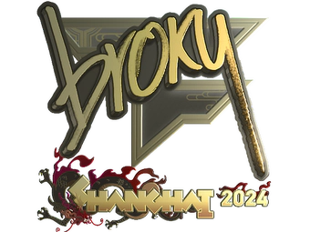 Sticker | broky (Gold) | Shanghai 2024 image