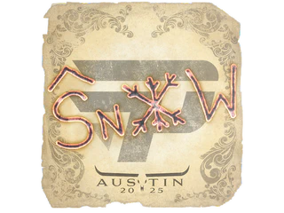 Sticker | snow | Austin 2025