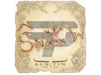 Sticker | snow | Austin 2025 image