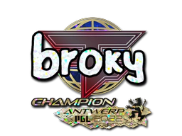 Sticker | broky (Glitter, Champion) | Antwerp 2022 image
