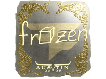 Sticker | frozen (Gold) | Austin 2025 image