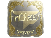 Sticker | frozen (Gold) | Austin 2025 image