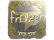 Sticker | frozen (Gold) | Austin 2025 image
