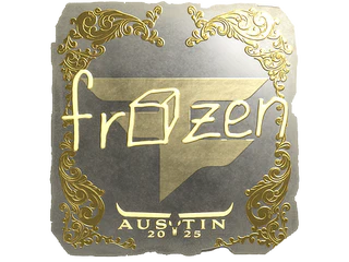 Sticker | frozen (Gold) | Austin 2025