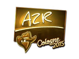 Sticker | AZR (Gold) | Cologne 2015 image