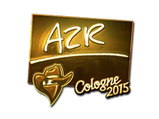 Sticker | AZR (Gold) | Cologne 2015 image