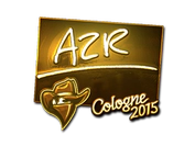 Sticker | AZR (Gold) | Cologne 2015 image