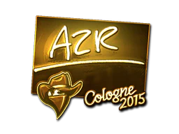 Sticker | AZR (Gold) | Cologne 2015 image