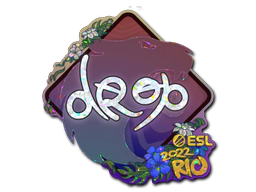 Sticker | drop (Glitter) | Rio 2022 image