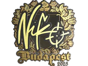Sticker | NiKo (Gold) | Budapest 2025 image