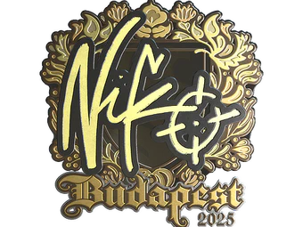 Sticker | NiKo (Gold) | Budapest 2025 image