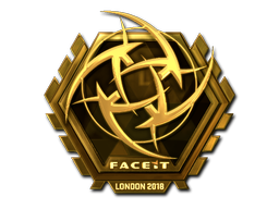 Sticker | Ninjas in Pyjamas (Gold) | London 2018 image